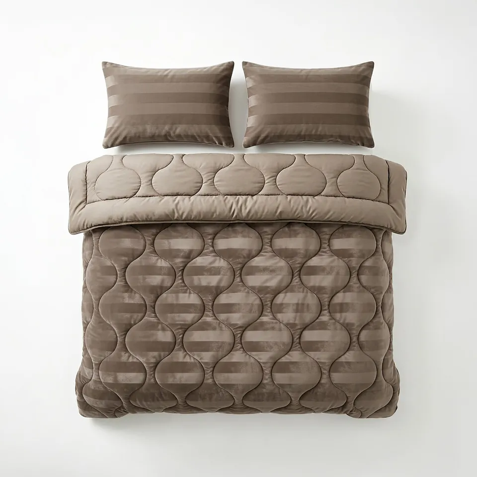 NordDream Lazy peitto 200x200 taupe pestävä velvet