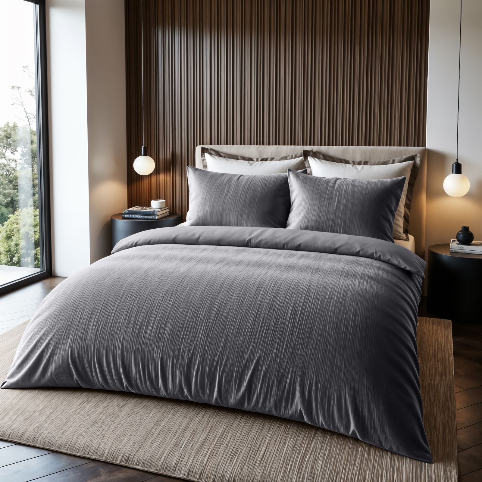 NordDream Velvet Cartier pussilakana 140x220 antrasiitti