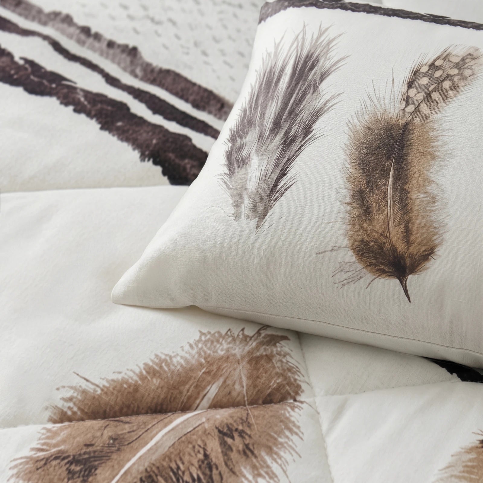 NordDream Feathers peitto 200x200 pussilakanaton valkoinen