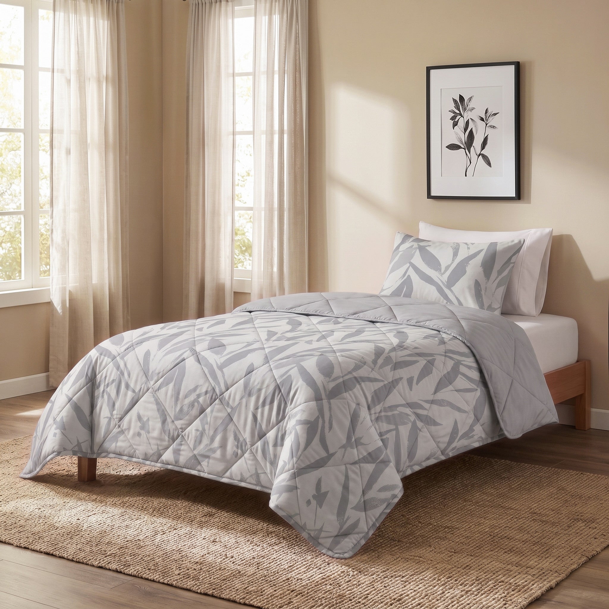 NordDream Lazy pussiton peitto harmaa 140x220 pestävä
