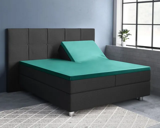 NordSleeps NordDream Splittopper satiinilakana 180x200 tummanvihreä