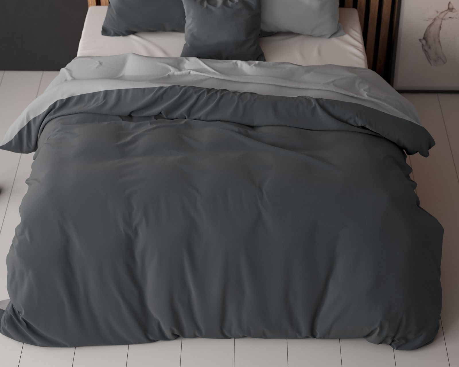 NordDream Hotel Twin Face pussilakanasetti harmaa 200x200/220