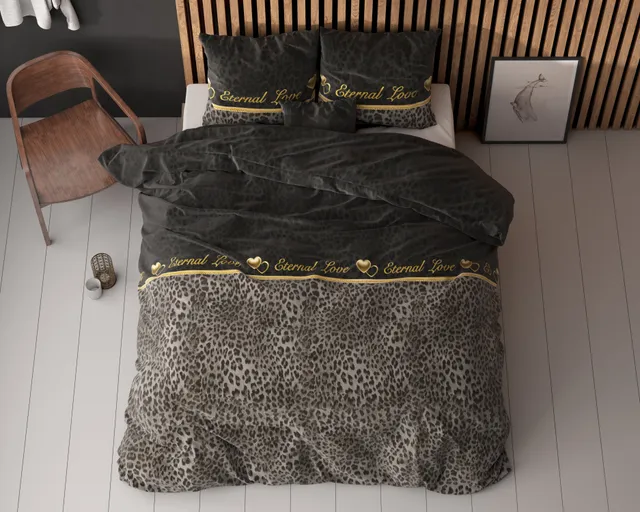 NordDream Elegance Eternal Love pussilakana musta 200x220 cm