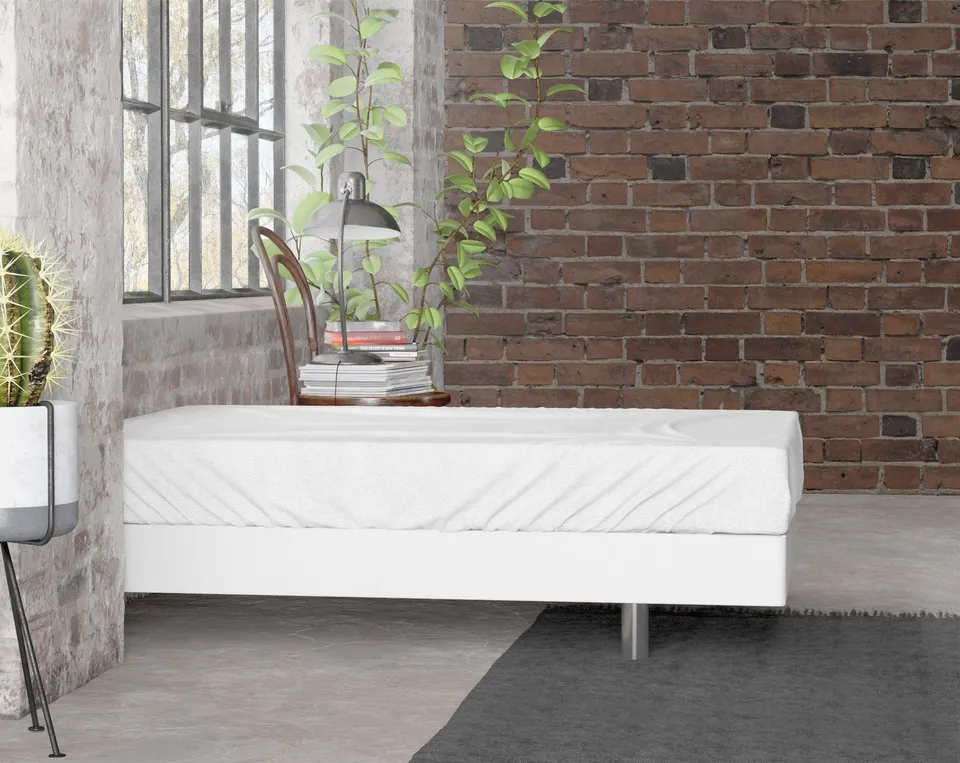 NordDream Flanel Premium muotoonommeltu lakana valkoinen 160x200