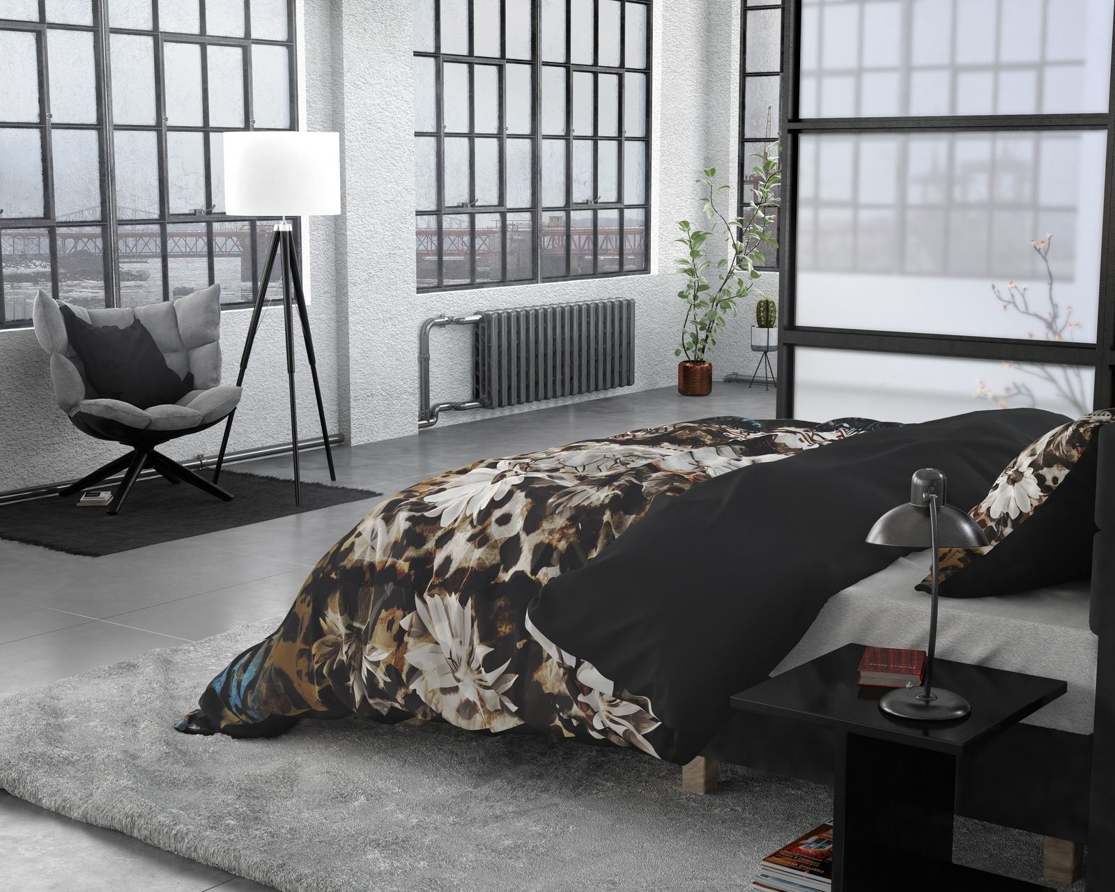 NordDream Wild Satijn Aluna pussilakana multi 200x220 cm satiini