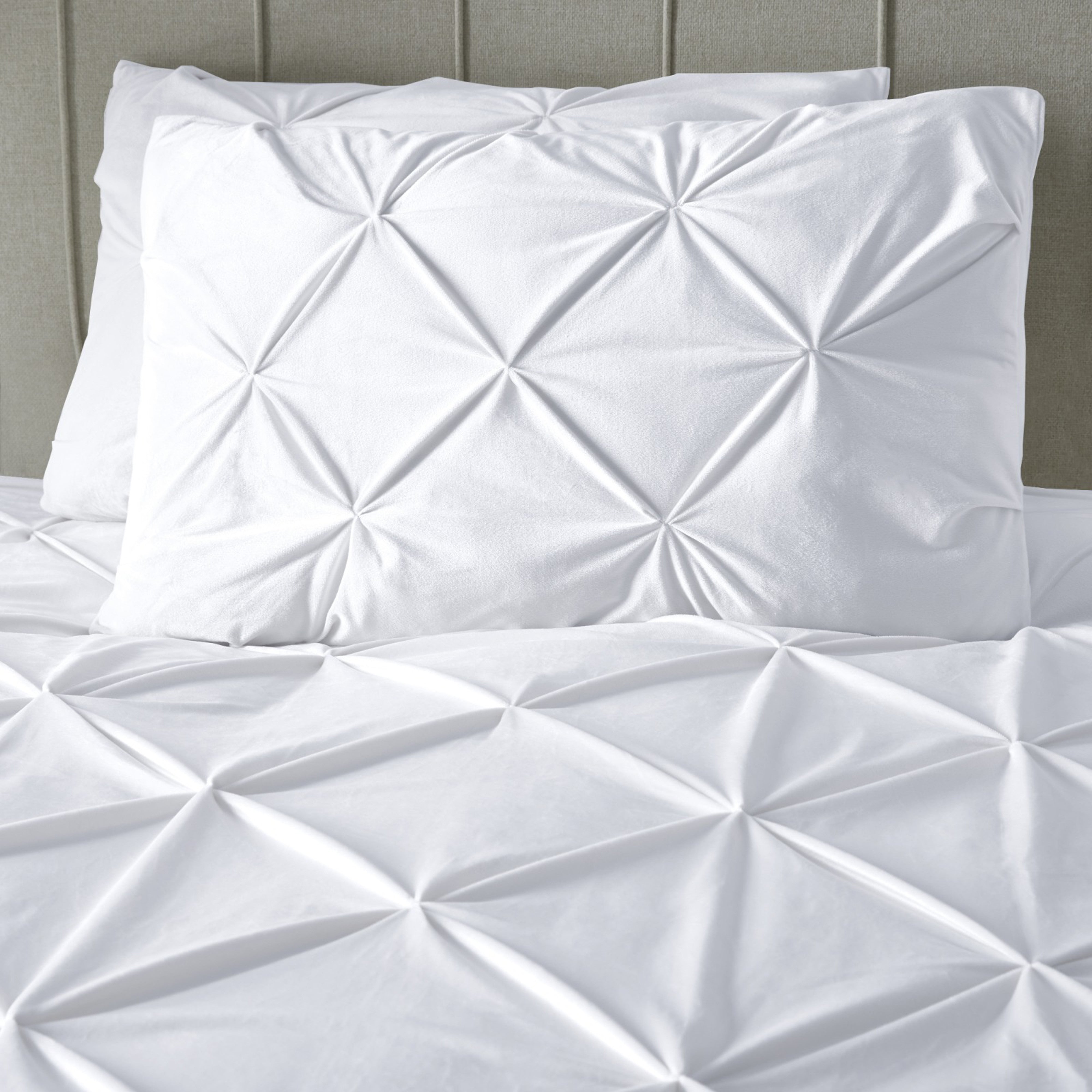 NordDream Velvet Pintuck pussilakana 140x200/220 valkoinen