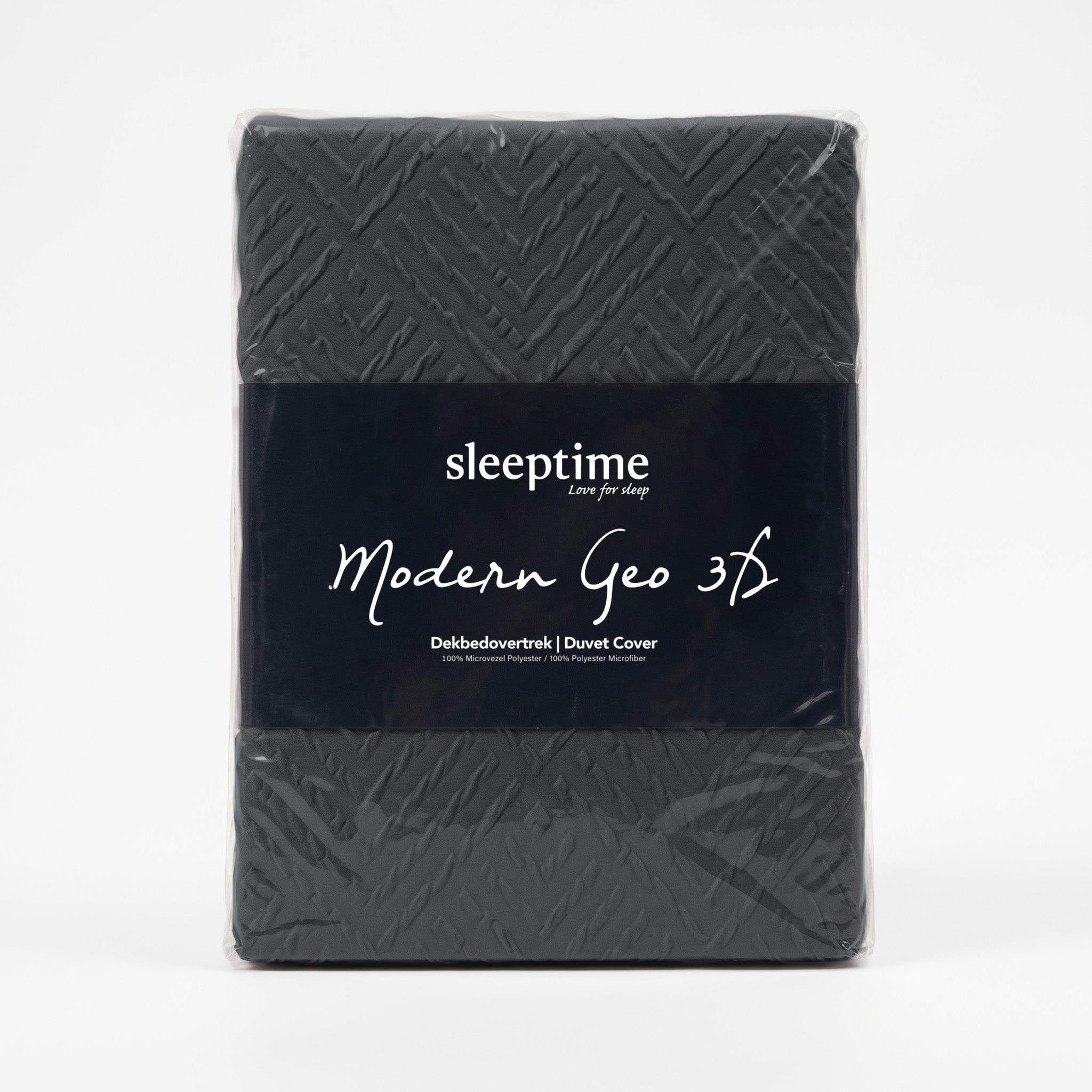 NordDream Embossed Modern Geo 3D pussilakana 200x200 antrasiitti