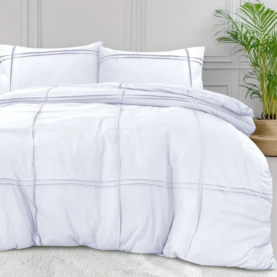 NordDream Fresh Washed Tufted pussilakanasetti 200x200/220 valkoinen
