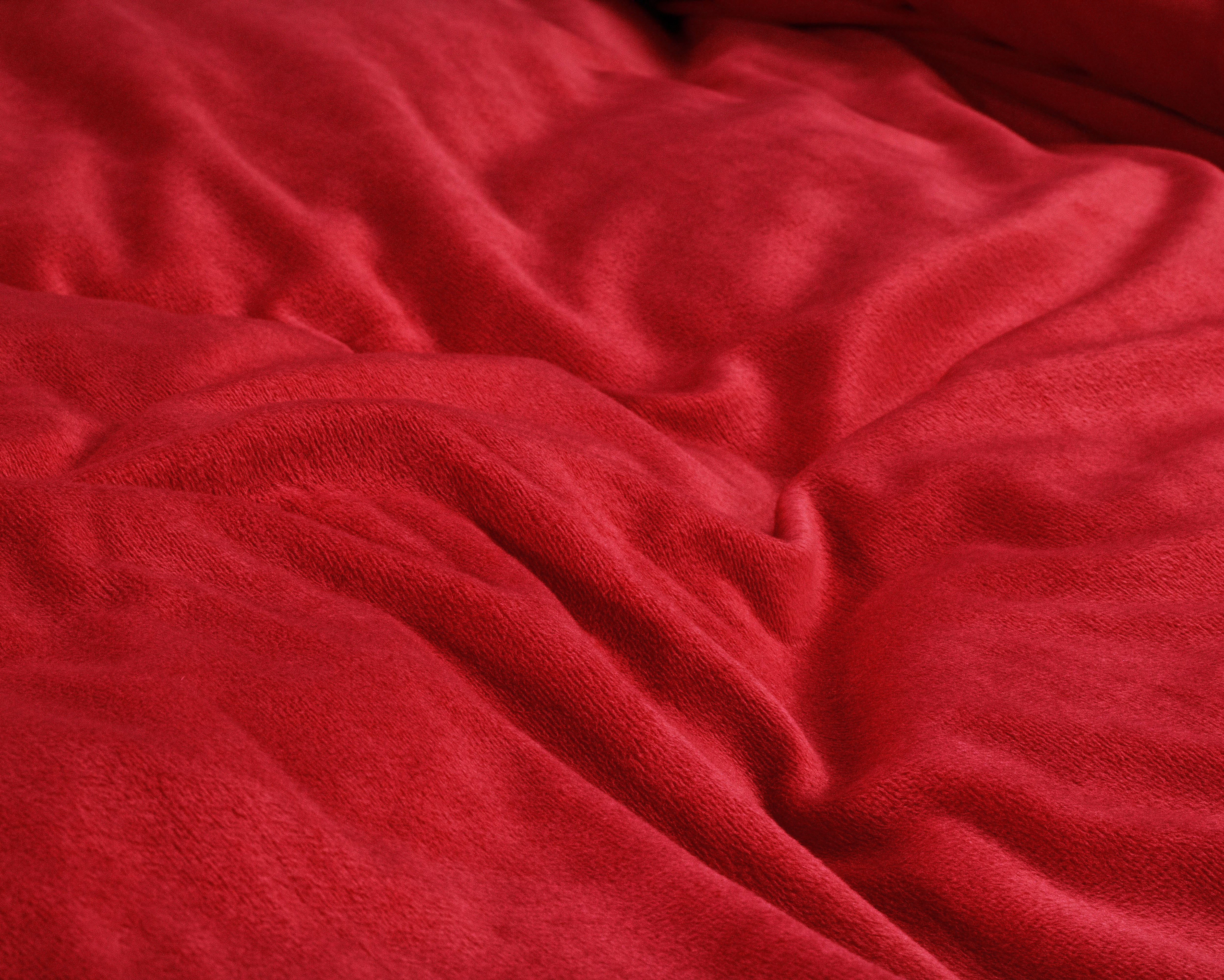 NordDream Velvet Uni pussilakana punainen 240x220 sametti