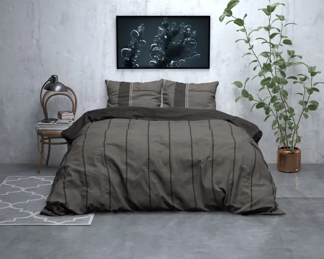 NordDream Flanel Kees pussilakana 140x200/220 taupe