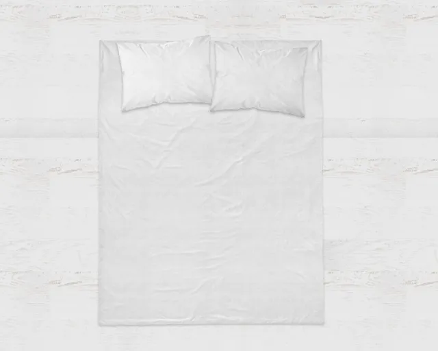NordDream Flanel lakana 150x250 valkoinen harjattu puuvilla
