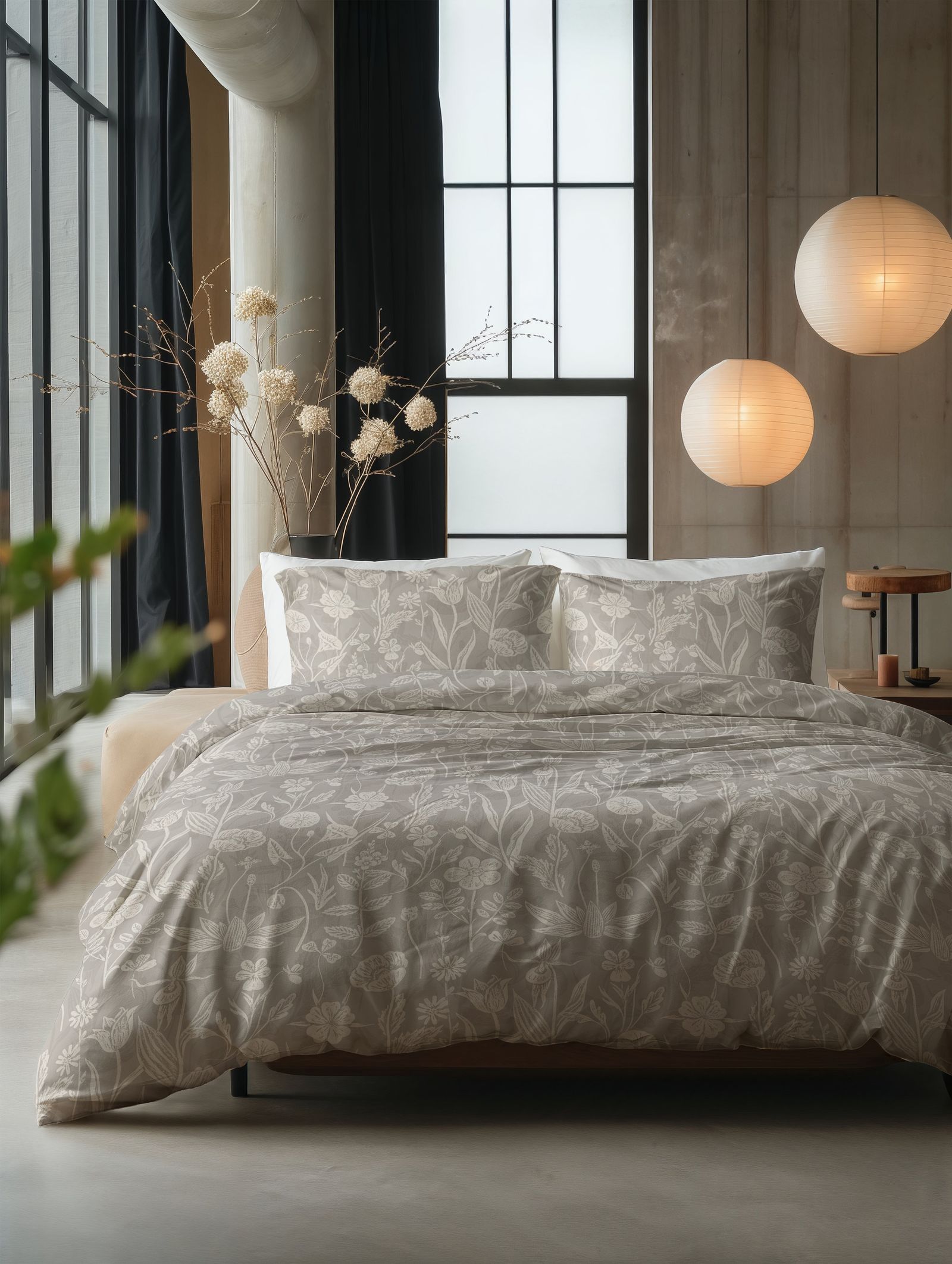 NordSleeps NordDream Pure Flay pussilakana hiekka 200x200 cm