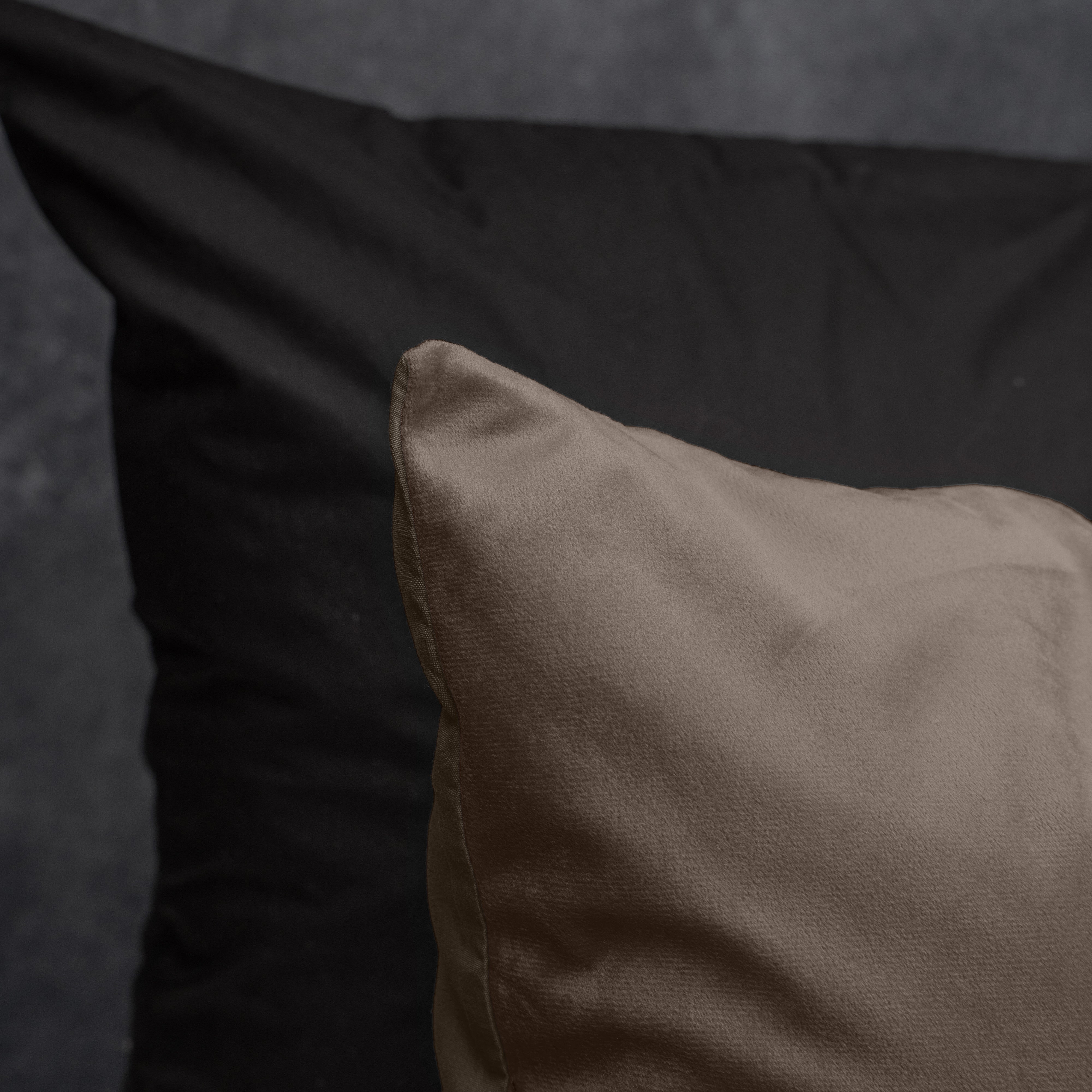 NordDream Velvet Uni pussilakana 140x220 taupe sametti
