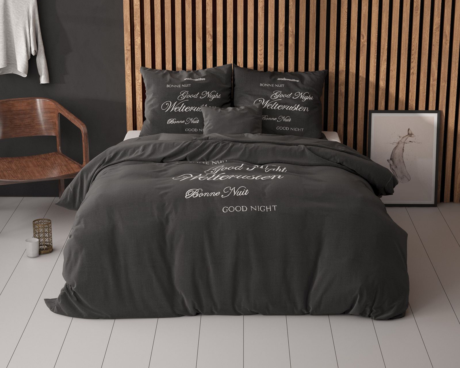 NordSleeps NordDream Essentials Welterusten pussilakana musta 200x200/220