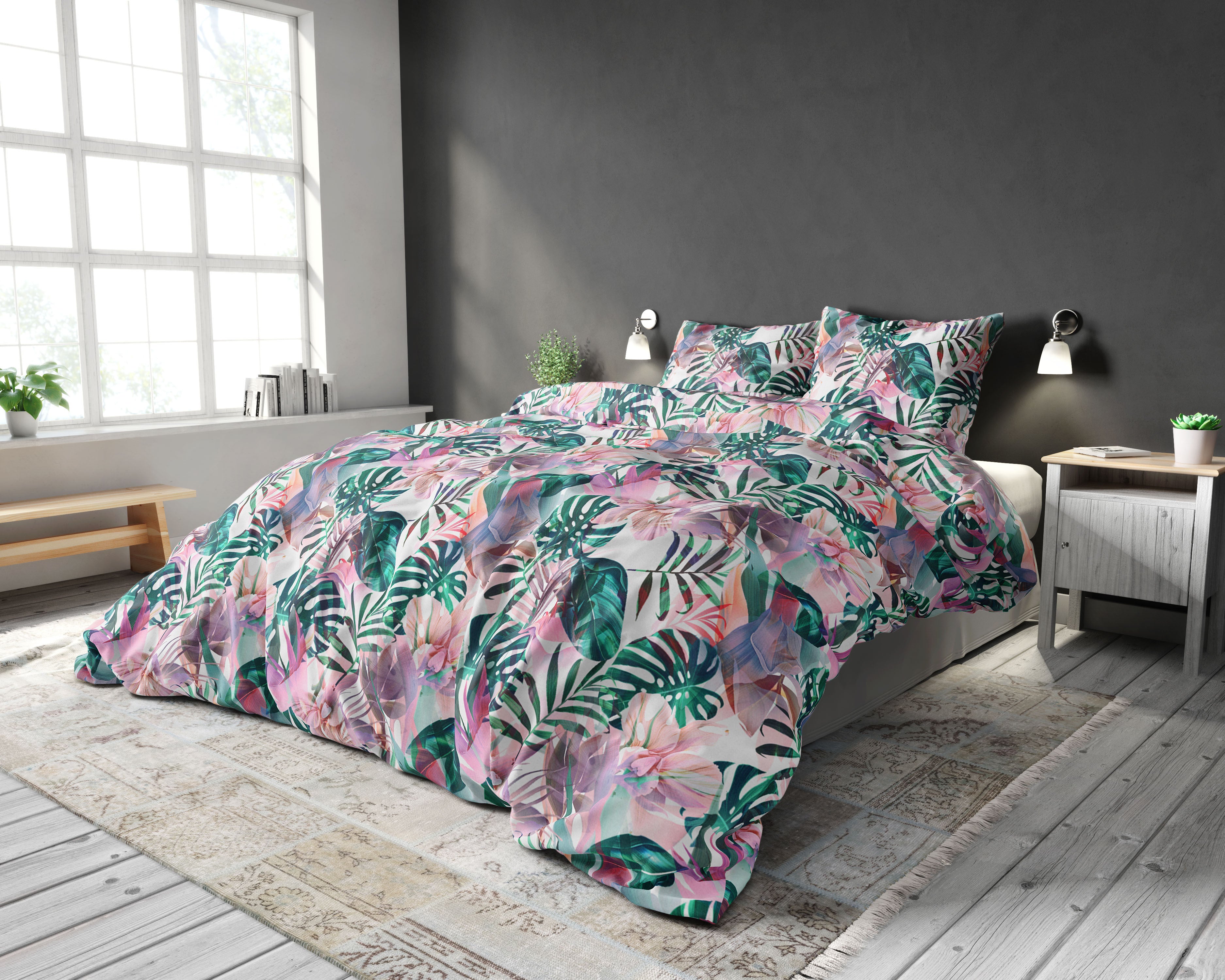 NordDream Elegance Sleepy Nights pussilakana 240x220 moniväri
