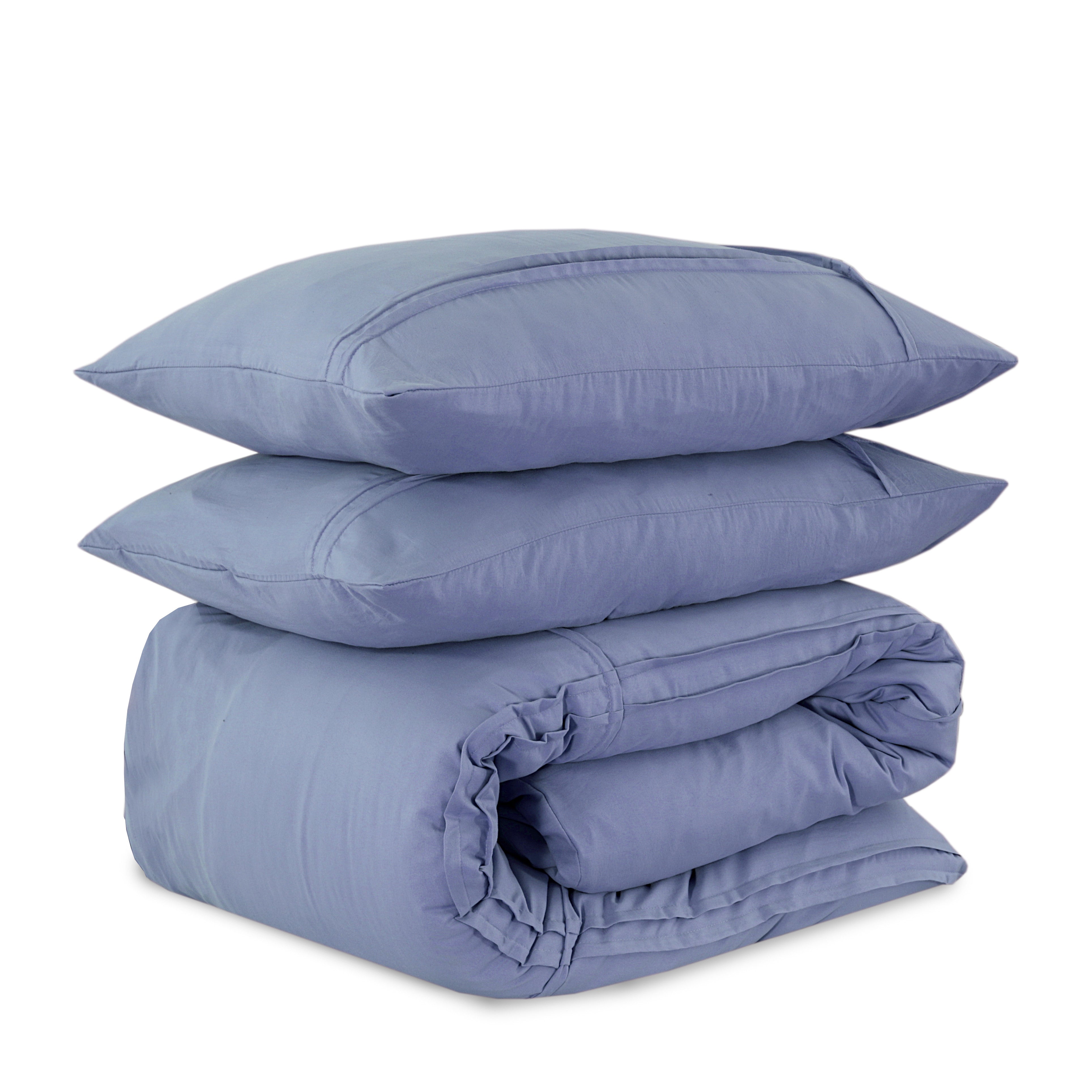 NordDream Fresh Washed Tufted pussilakana 200x200/220 sininen