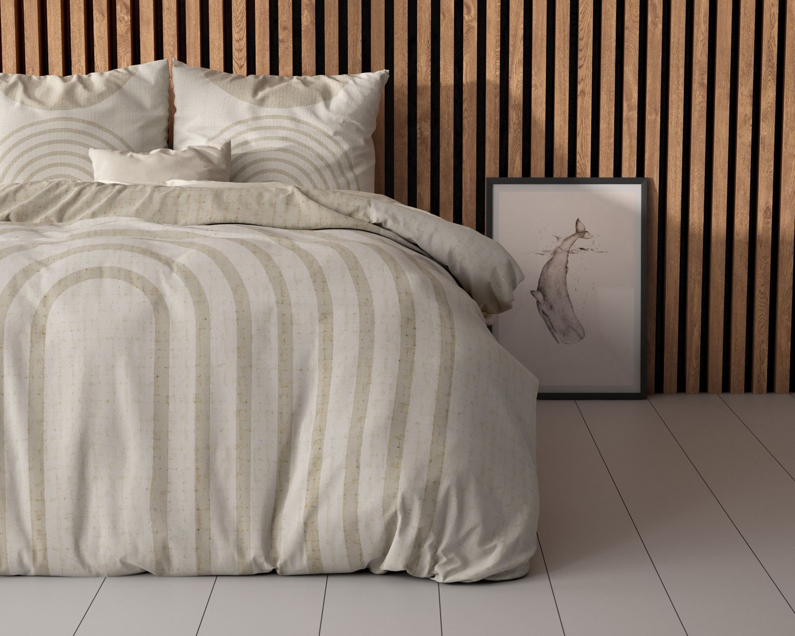 NordDream Essentials Lobna Beige pussilakana 200x220 mikrokuitu