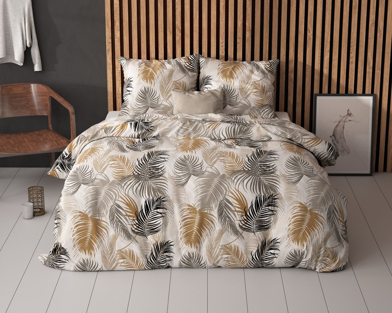 NordDream Elegance Feather District Zand pussilakana 140x200/220