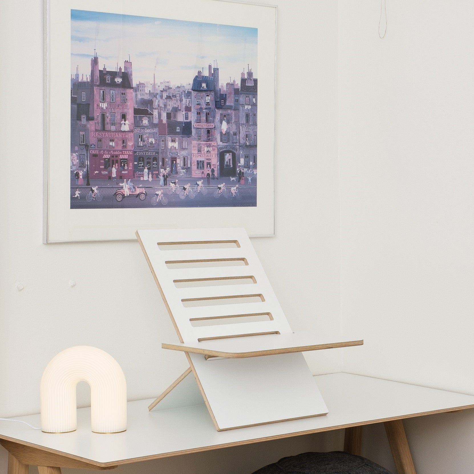 Hima Lifter seisomatyötaso Brilliant White
