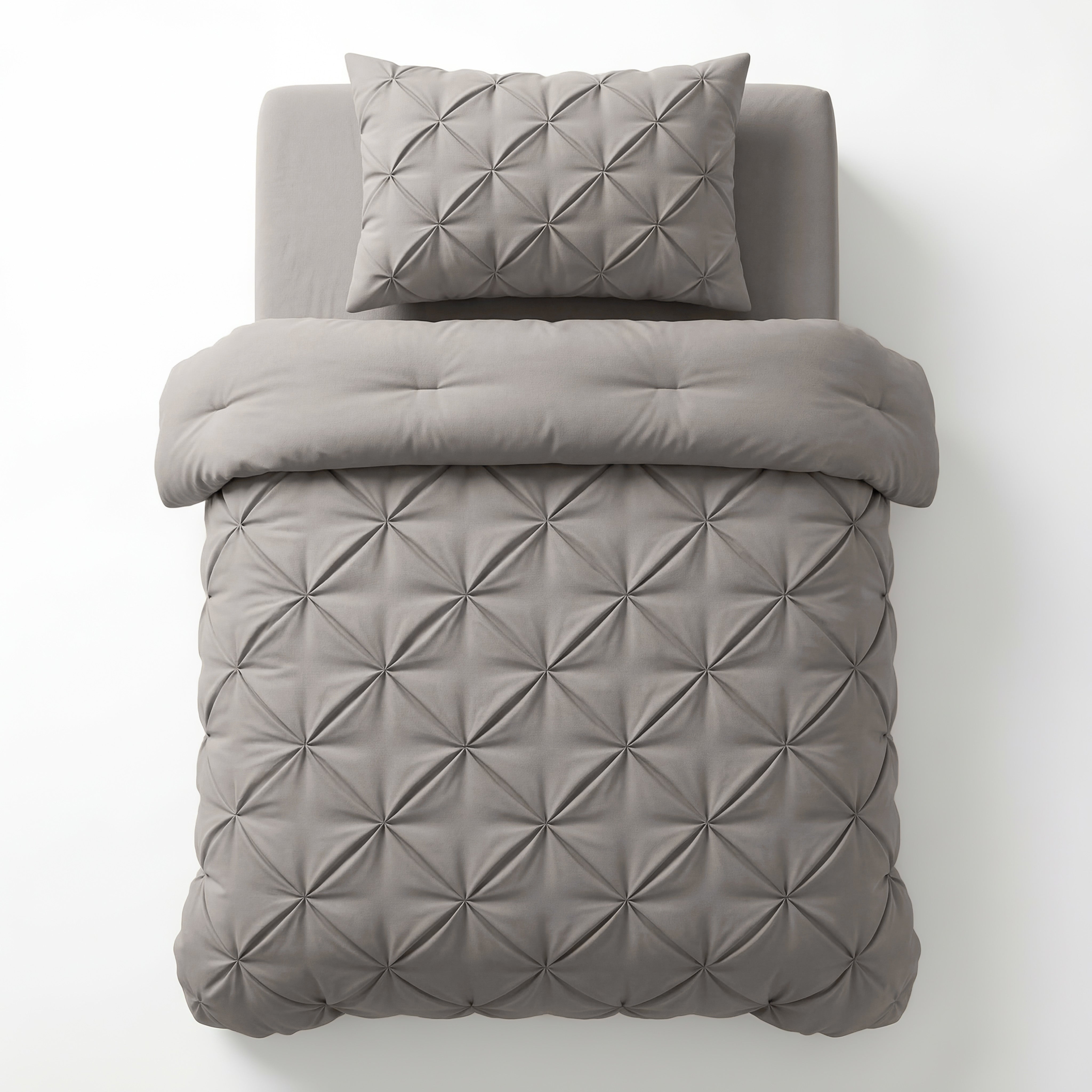NordDream Lazy Pintuck peitto taupe/harmaa 200x200 pestävä
