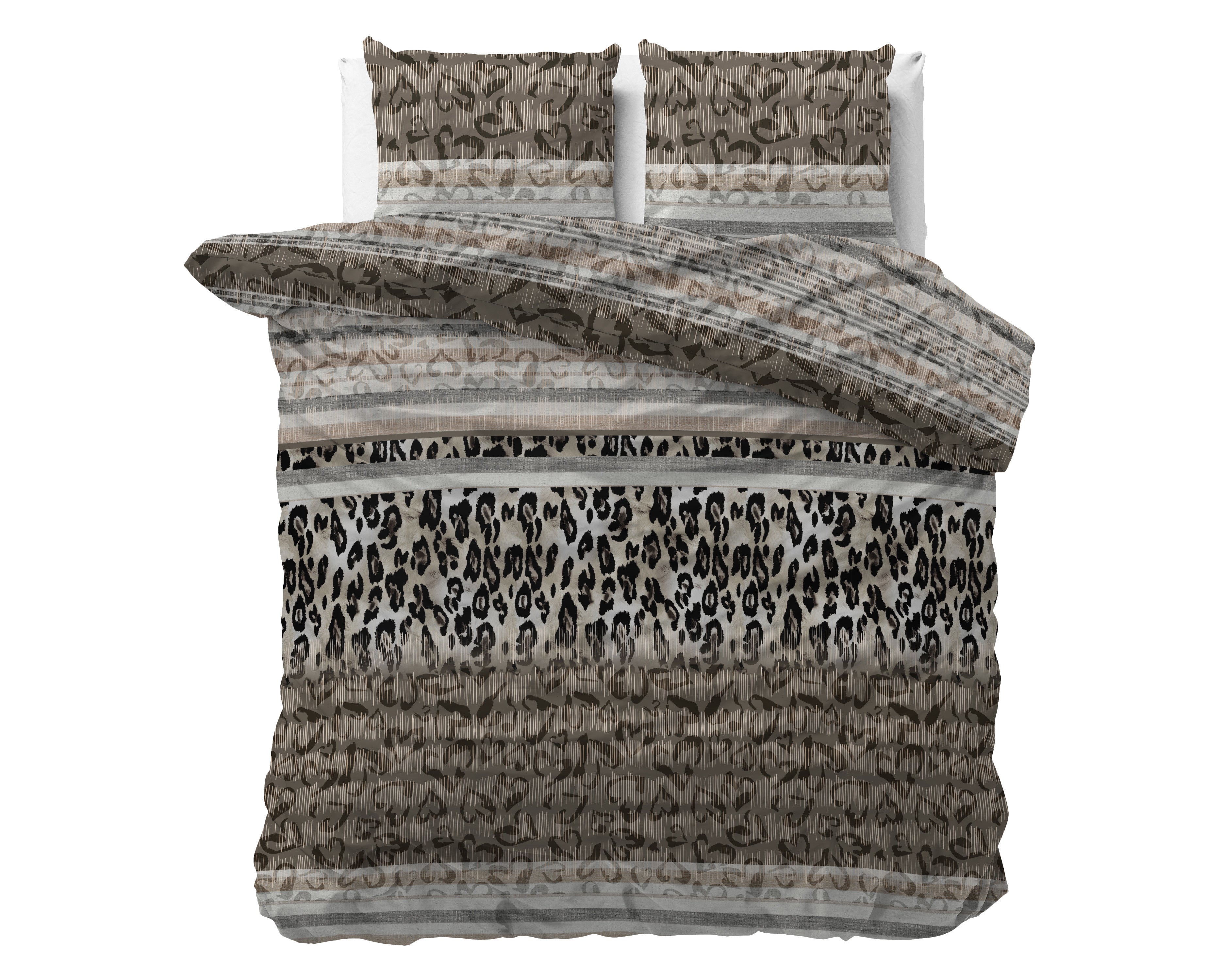NordSleeps NordDream Classy Tiger pussilakana taupe 240x220 kuvio