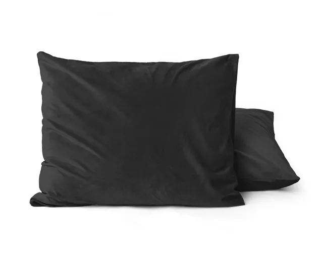 NordDream Velvet tyynyliinat 60x70 cm musta 2 kpl sametti