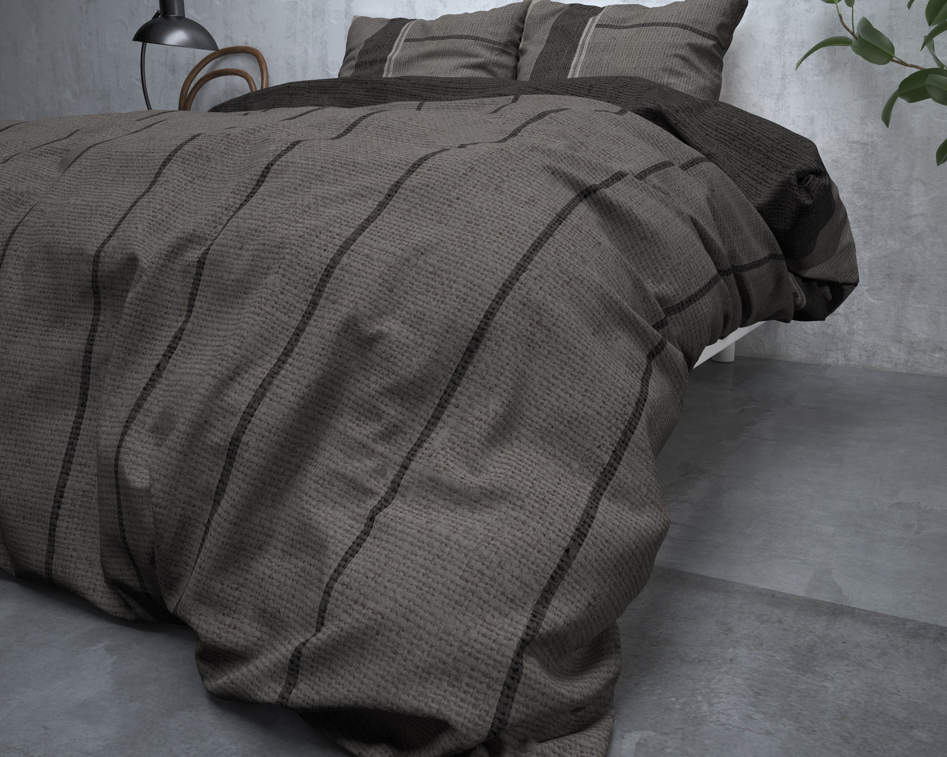 NordDream Flanel Kees pussilakana 140x200/220 taupe