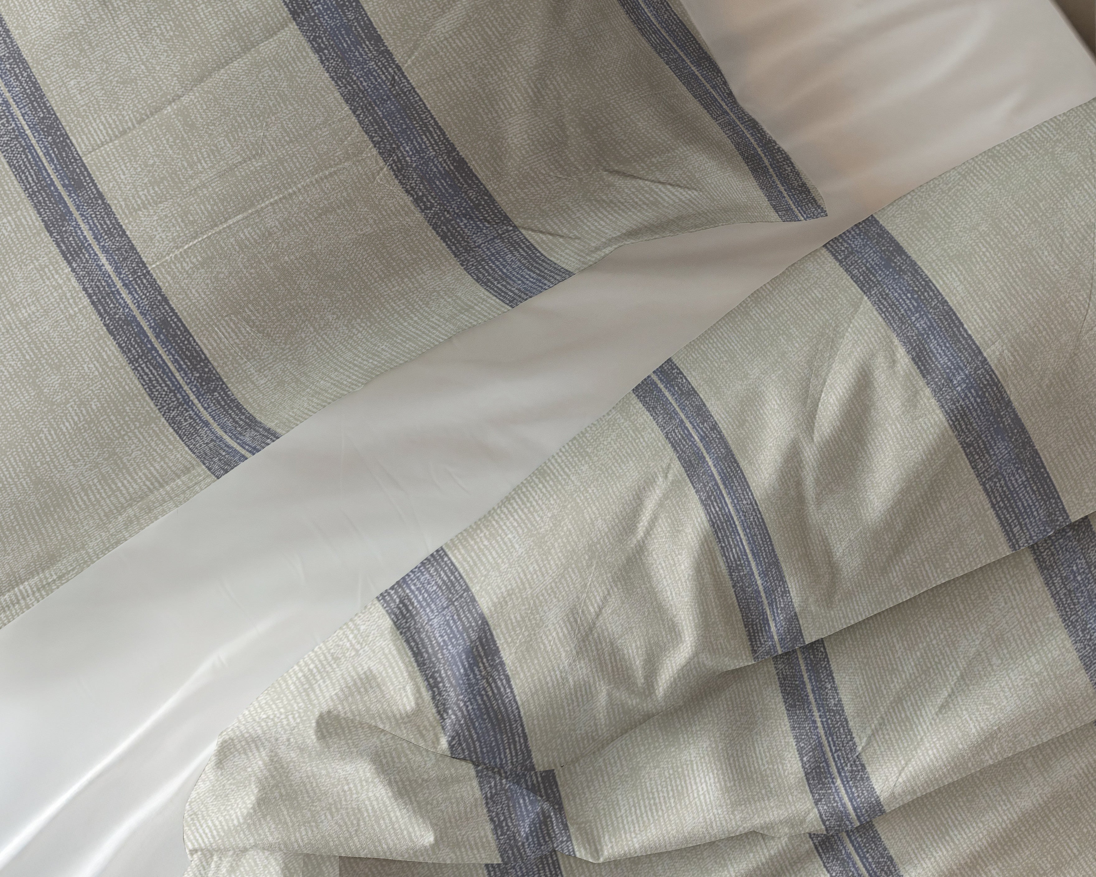 NordDream Pure Nautic pussilakana beige puuvilla