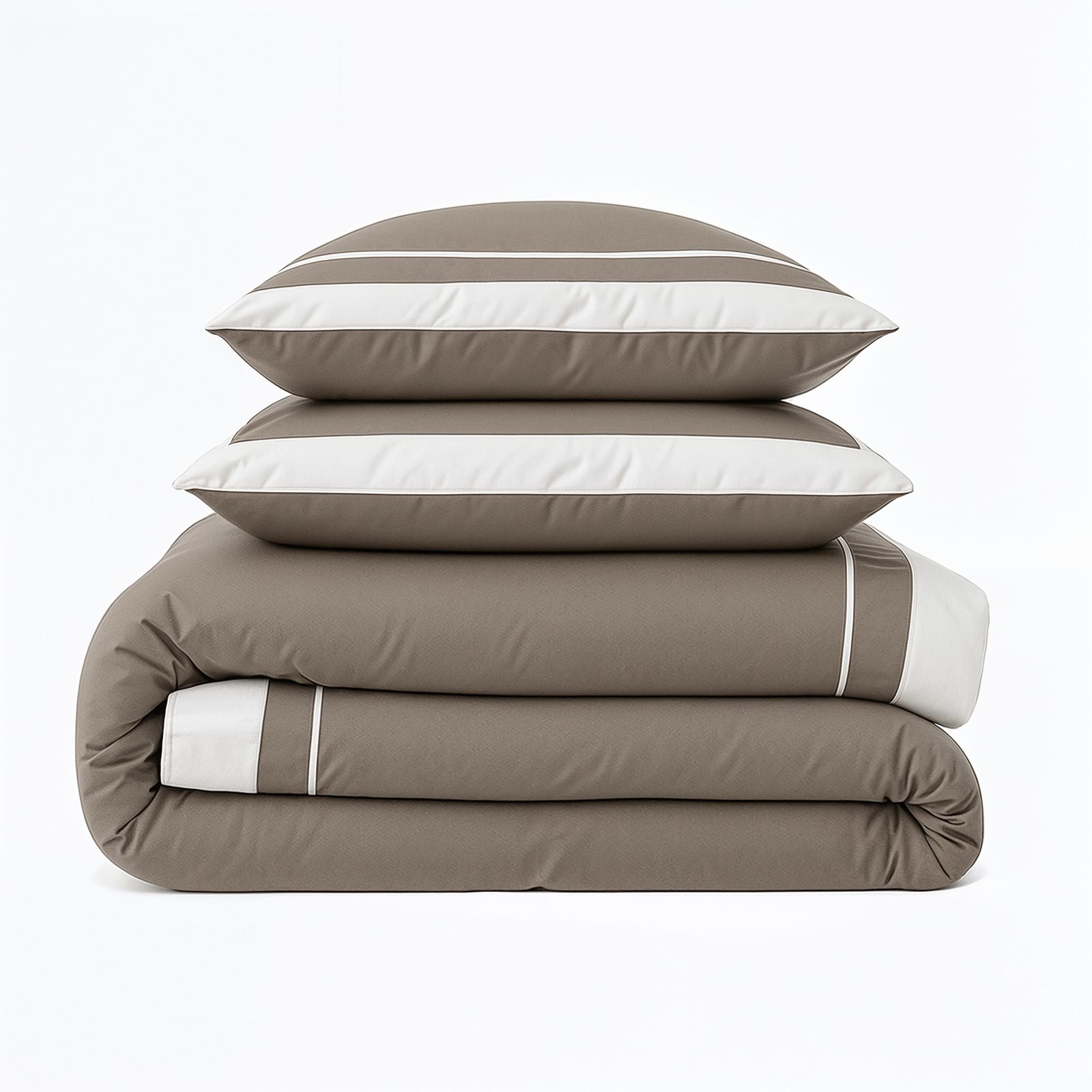 NordDream Classics Gallardo pussilakana 240x200 taupe puuvilla