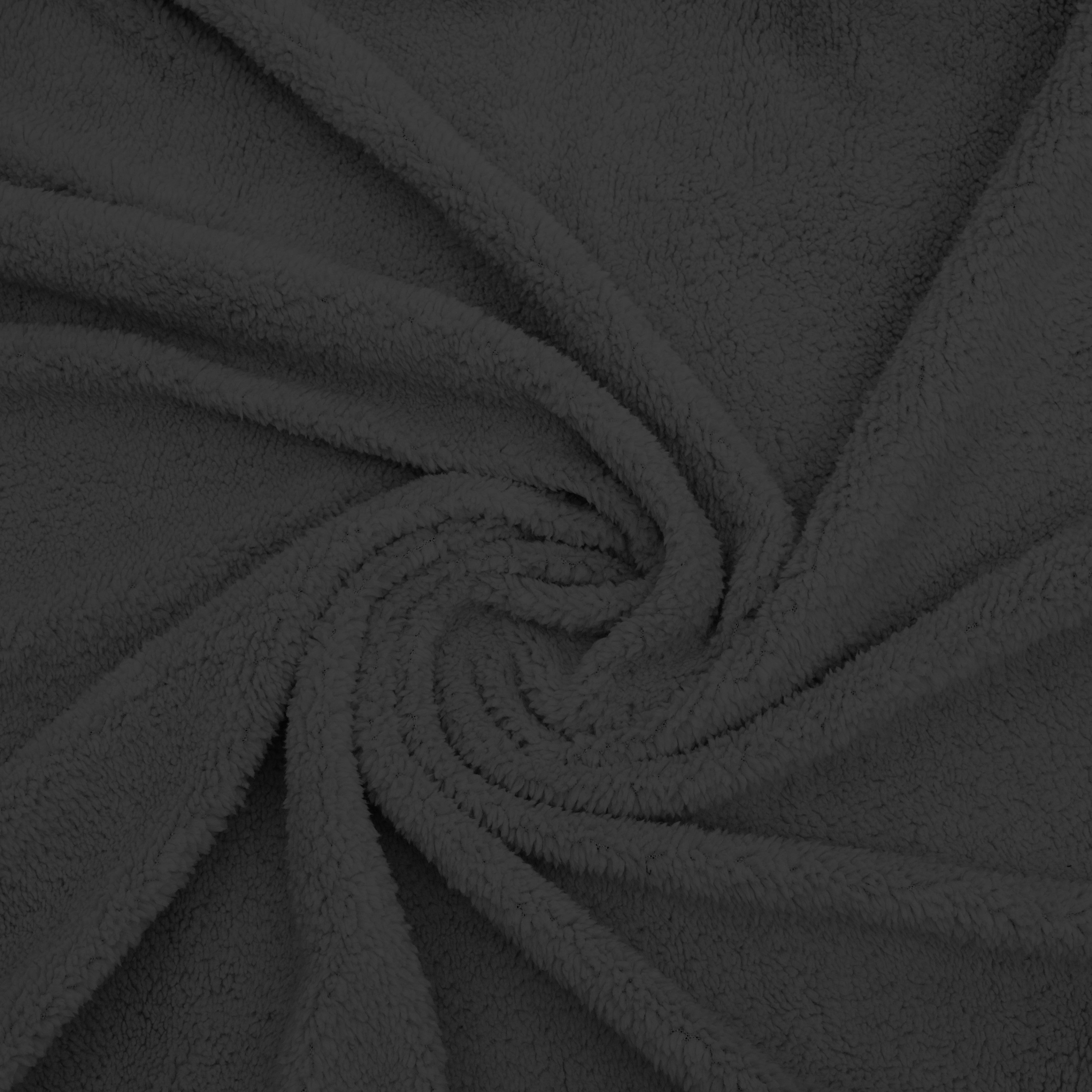 NordDream Teddy muotoonommeltu lakana 90x200 antrasiitti teddy