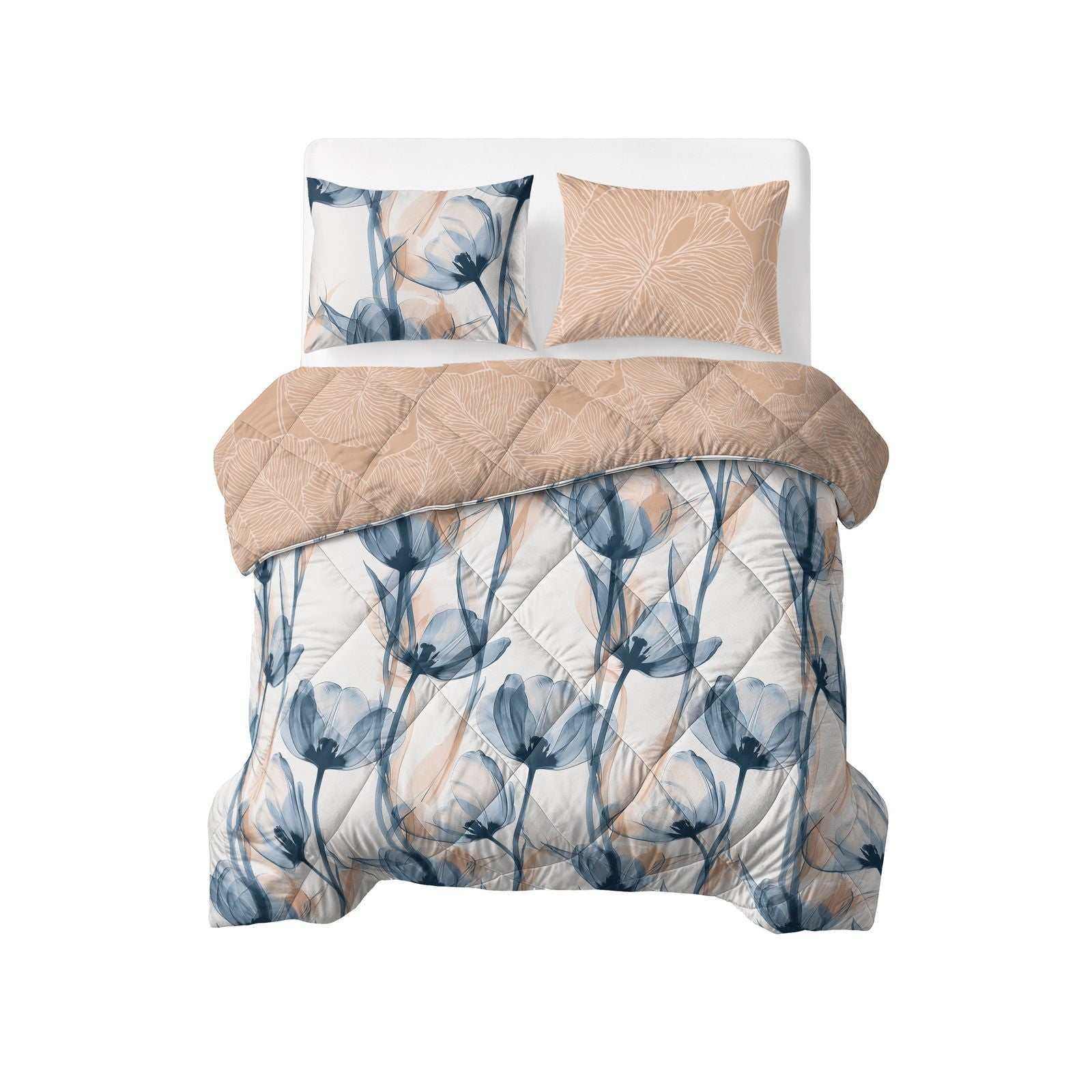 NordDream Lazy Glass Flower peitto 200x200 cm sininen