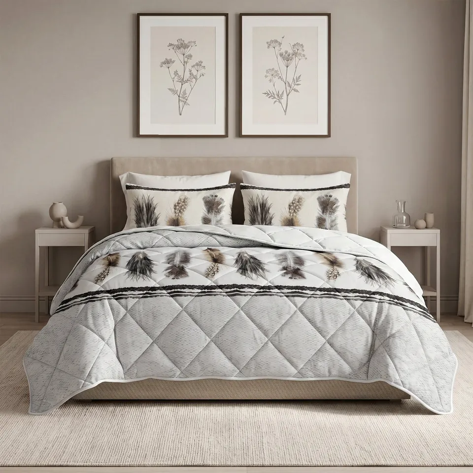 NordSleeps NordDream Feathers peitto 200x200 hiekka pestävä