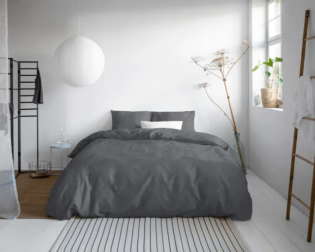 NordDream Satiini Uni pussilakana 200x200/220 antrasiitti