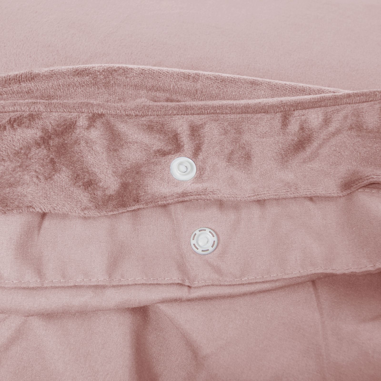 NordDream Velvet Piping Soft Pink pussilakana 240x220 sametti