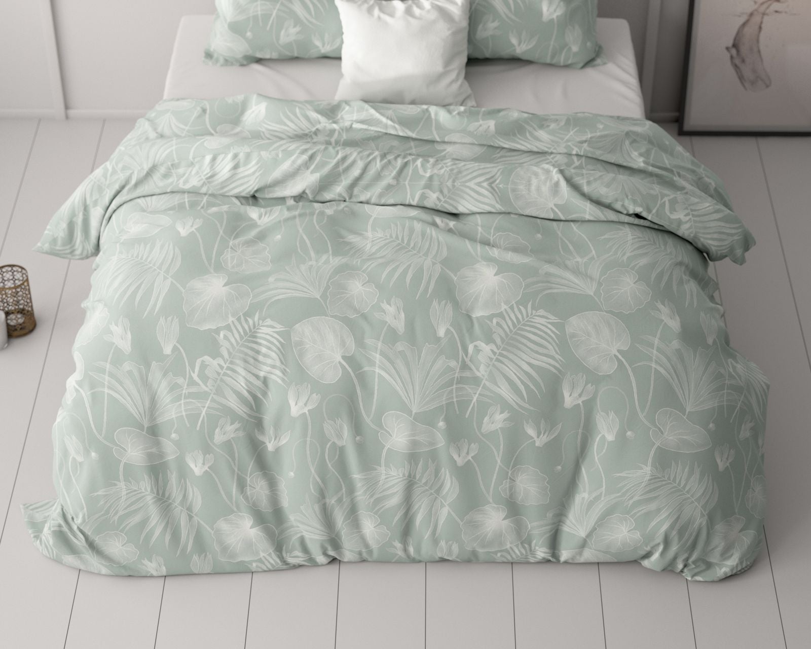 NordDream Classy Delight pussilakana vihreä 200x220 cm mikrokuid