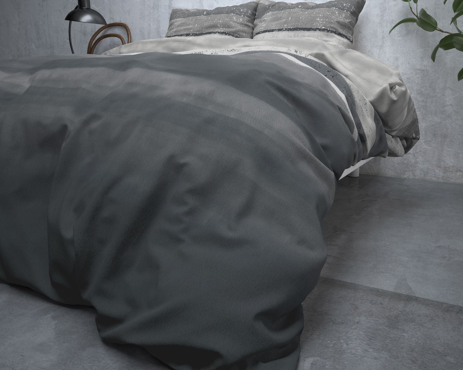 NordDream Flanel Marcus pussilakana harmaa 140x200/220