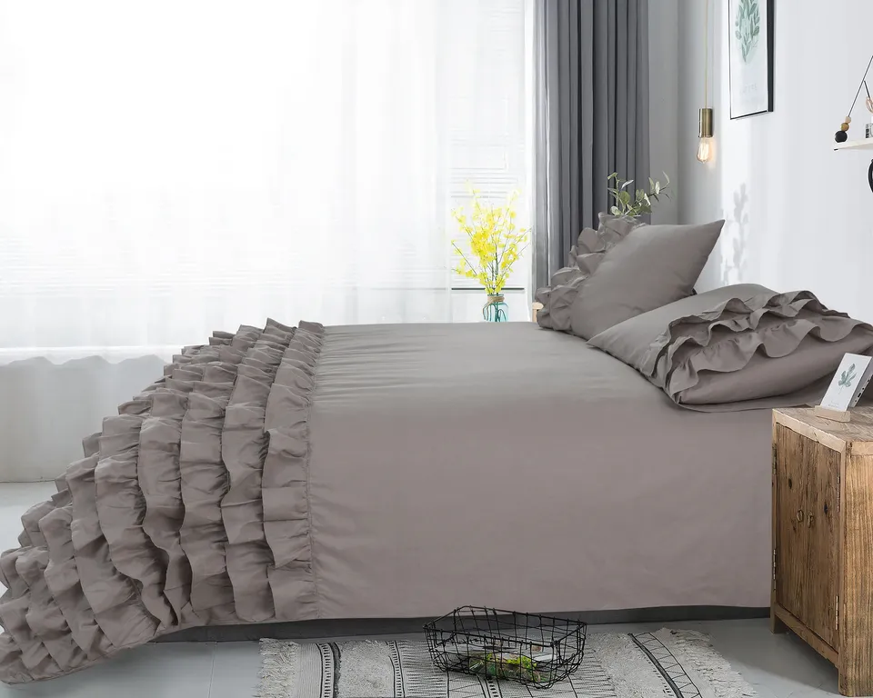 NordDream Classics Cyprus pussilakana 240x220 taupe perkaali