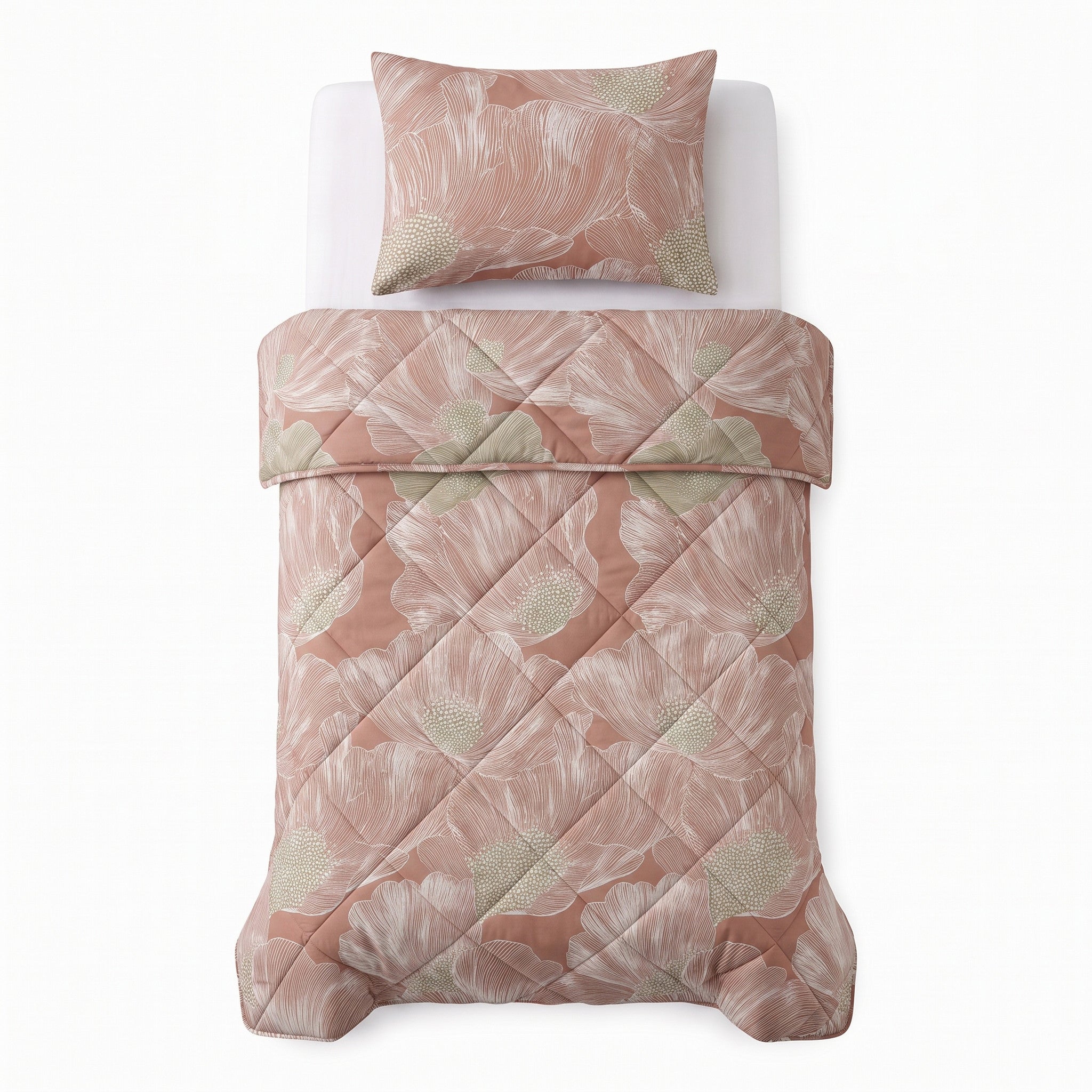 NordDream Lazy Veer peitto 200x220 terrakotta ilman pussilakanaa