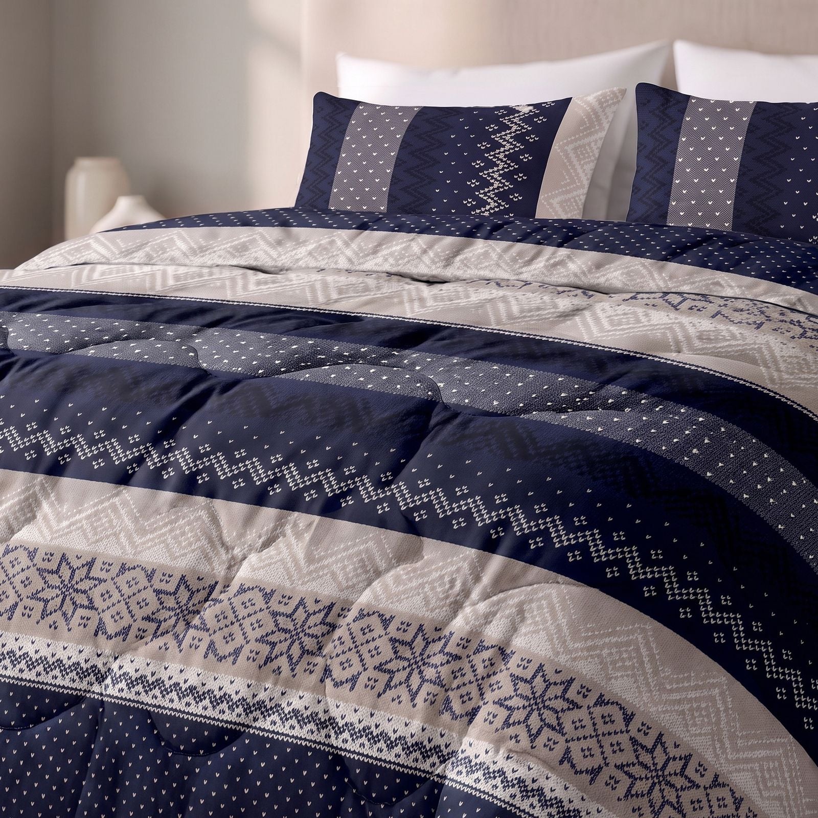 NordDream Lazy Elisabeth pussipeitto navy 140x220 pestävä