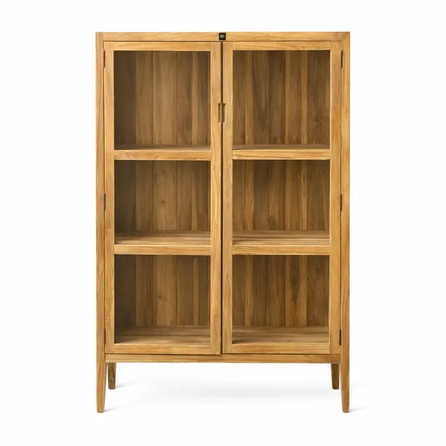 Sasus Pulsano vitriini tiikki 100 cm lasiovilla