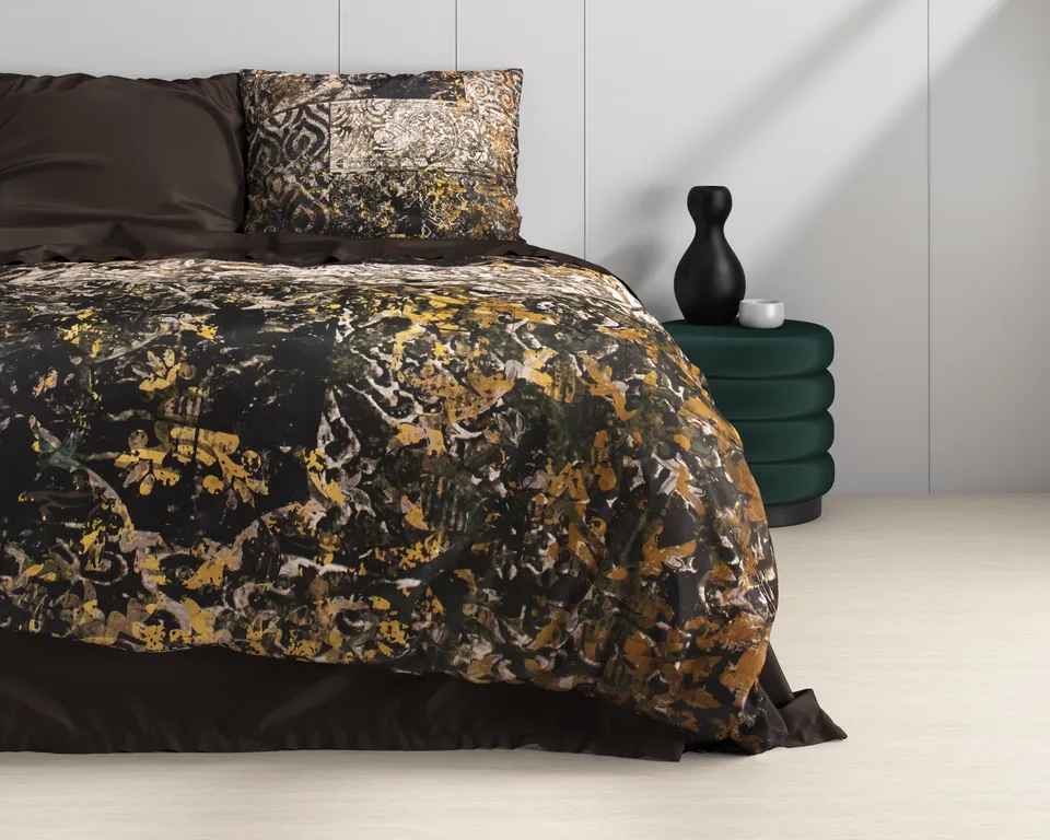 NordDream Wild Satijn Granite Black pussilakana 200x200/220 musta satiini