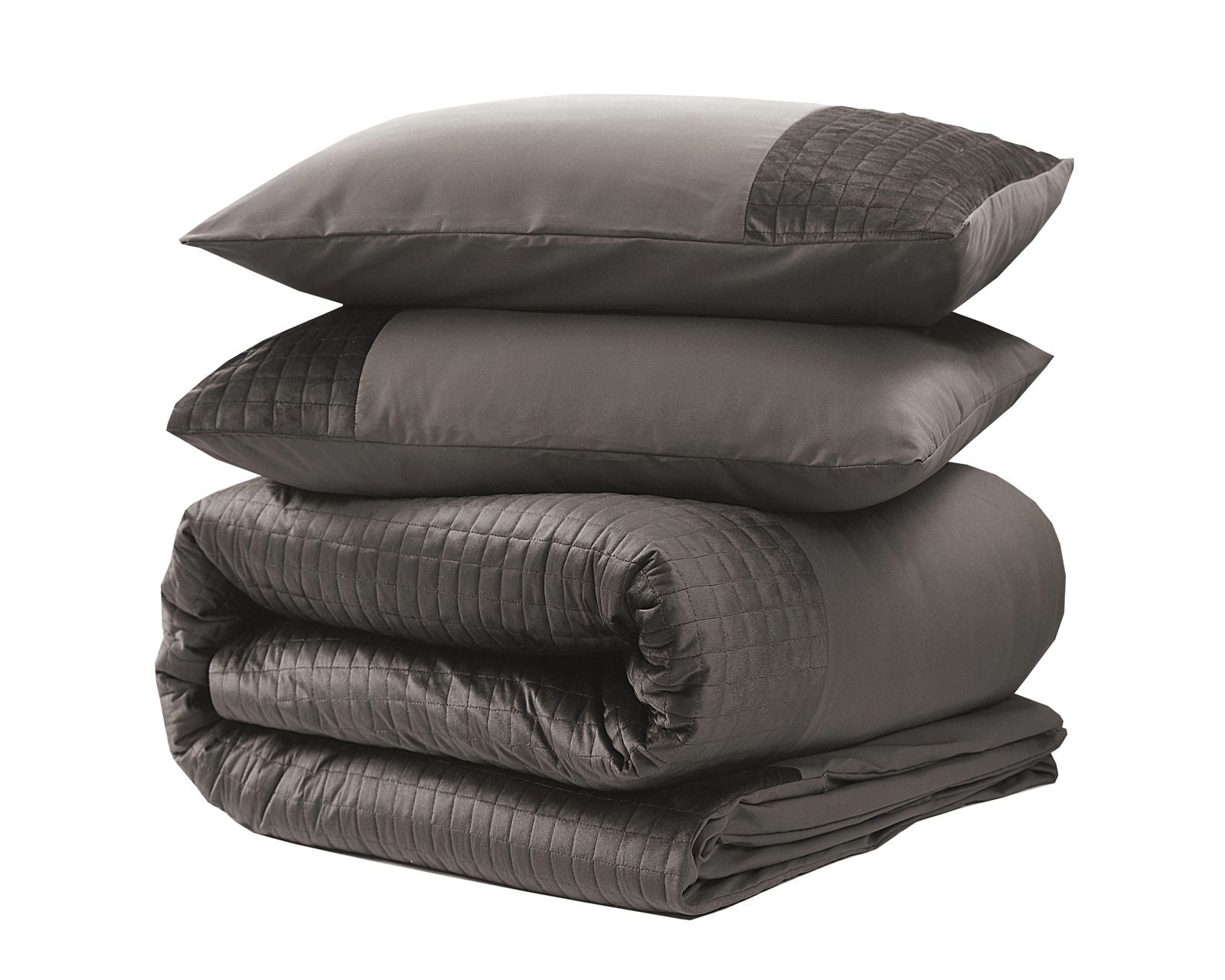 NordDream Velvet Band pussilakana 200x220 taupe sametti