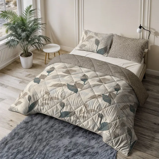 NordSleeps NordDream Solitude peitto 200x200 taupe pestävä