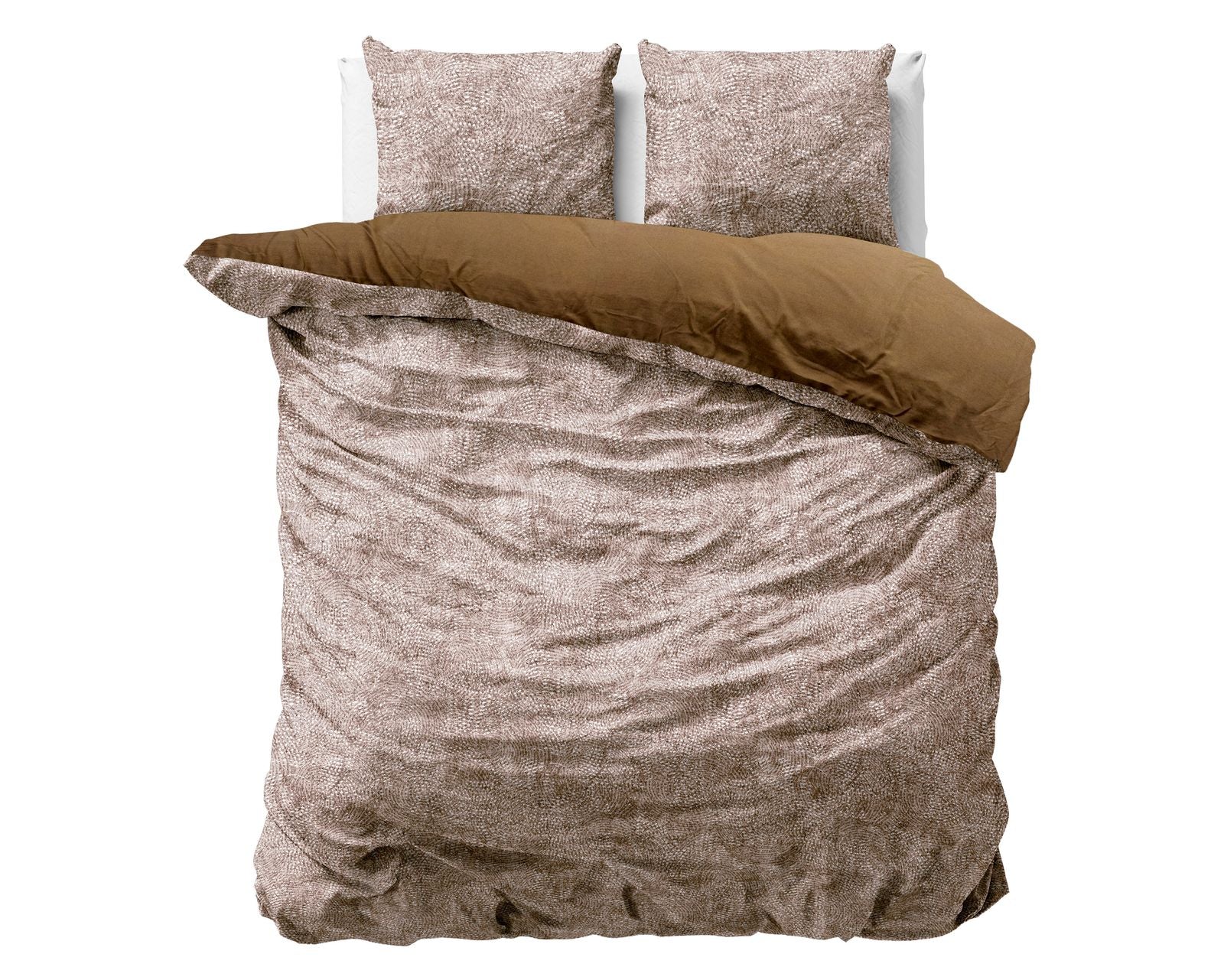 NordDream Aria pussilakana velvet ruskea 200x220 cm puuvilla