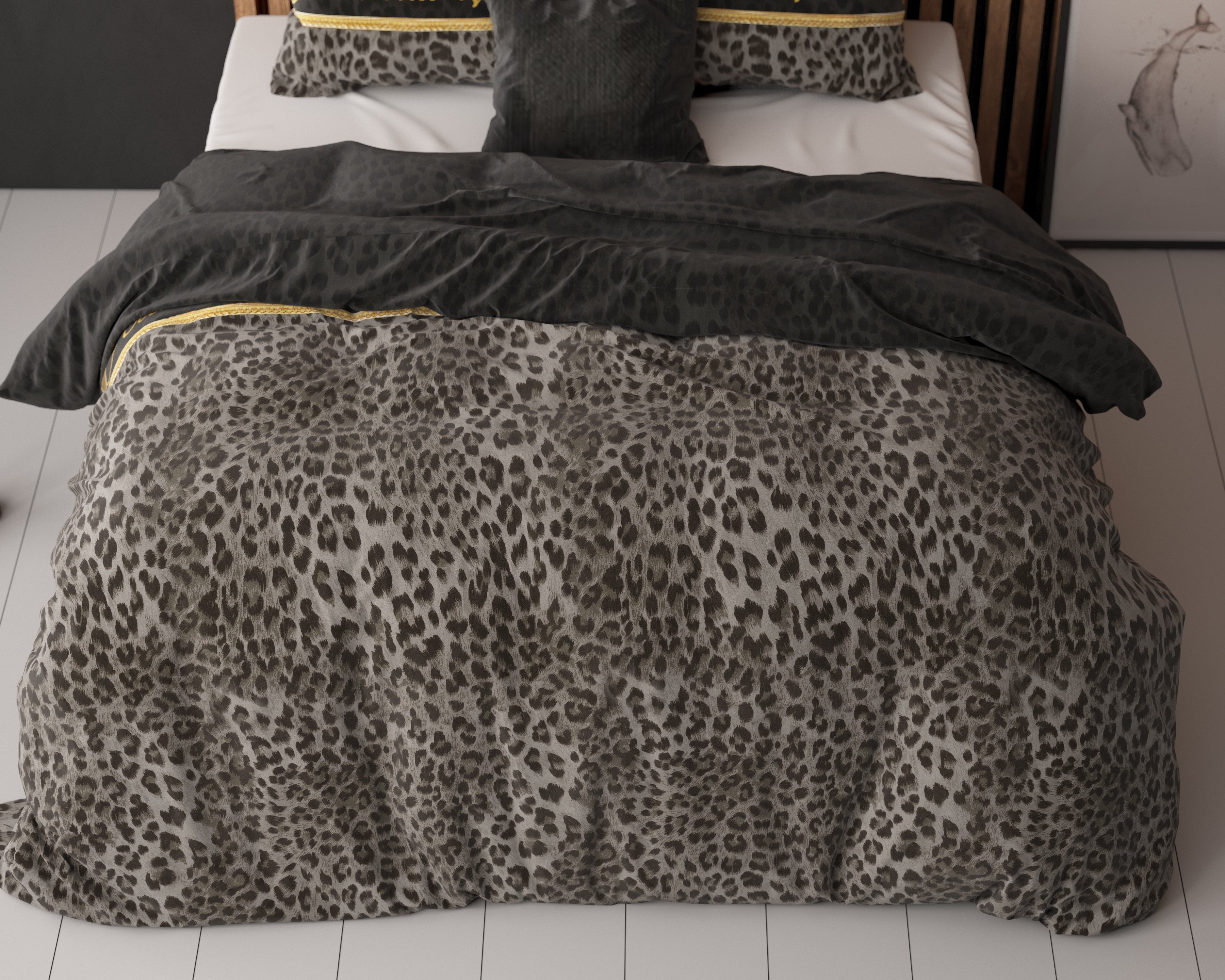 NordDream Elegance Eternal Love pussilakana musta 200x220 cm