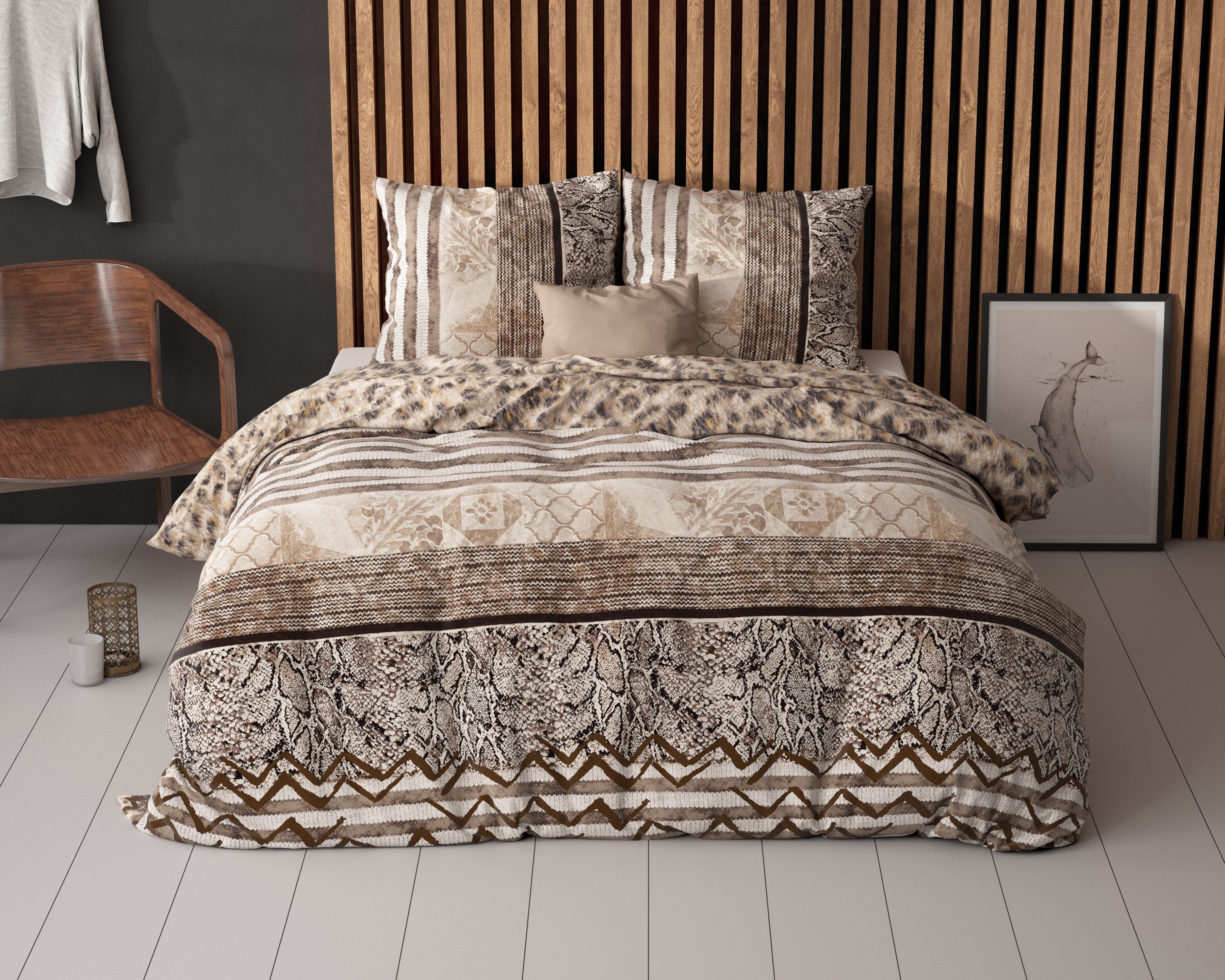 NordDream Elegance Cozy Panther pussilakana ruskea