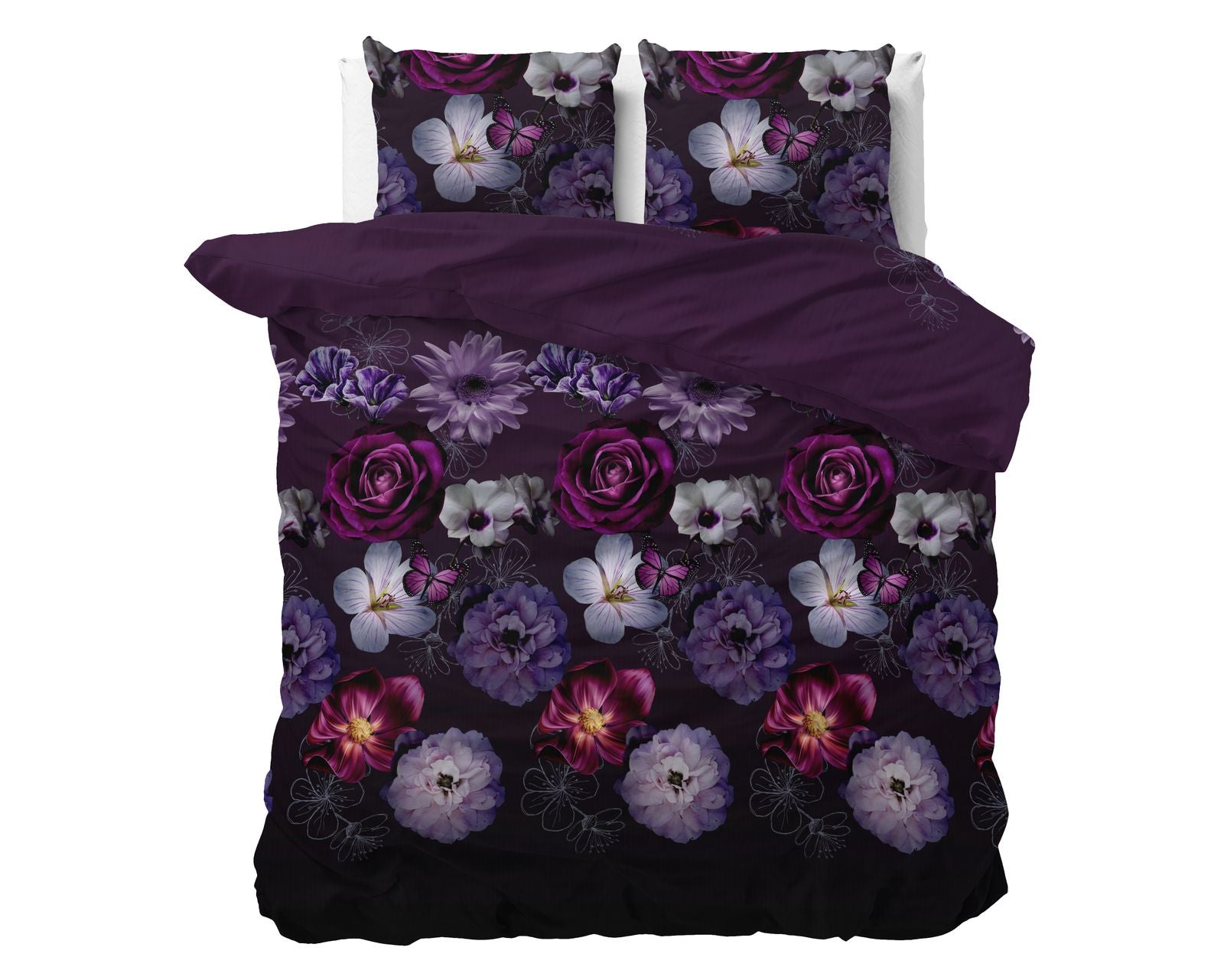 NordDream Elegance Magic Flower pussilakanasetti violetti 200x200