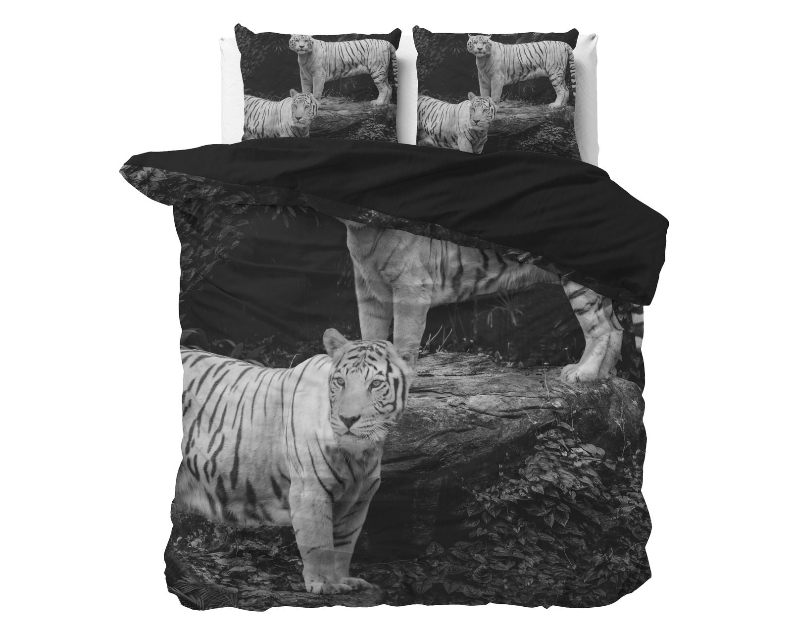 NordDream Pure Tigers pussilakana harmaa puuvilla