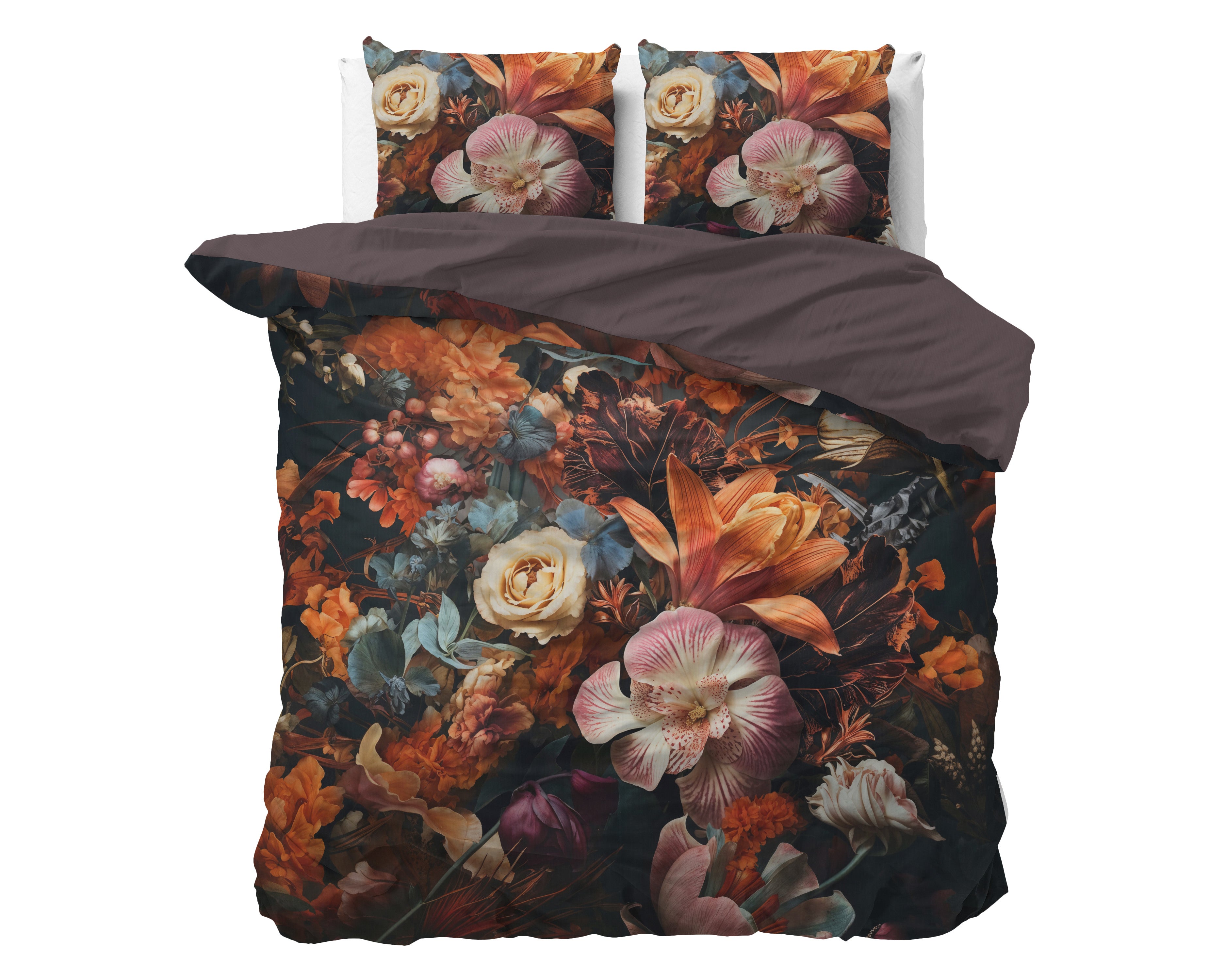 NordDream Wild Flower pussilakana 200x200 multi satiini