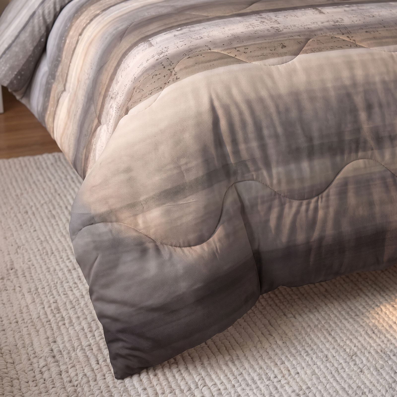 NordDream Lazy Marcus pussilakanaton peitto 140x220 taupe pestävä